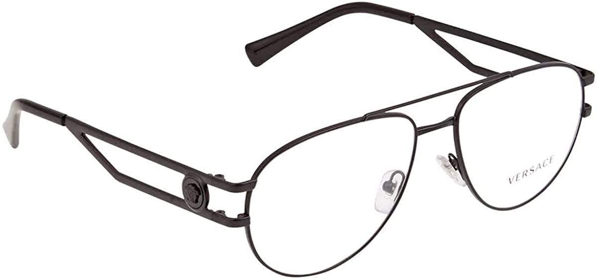 Versace Eyeglasses VE1269 1009 57mm Matte Black / Demo Lens