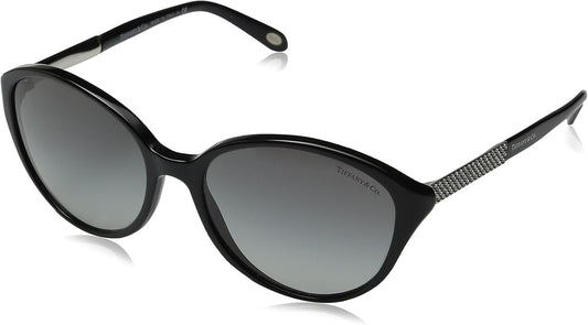 Tiffany & Co VINTAGE Sunglasses TF4073B 80013C 56mm Black / Grey Gradient Lens
