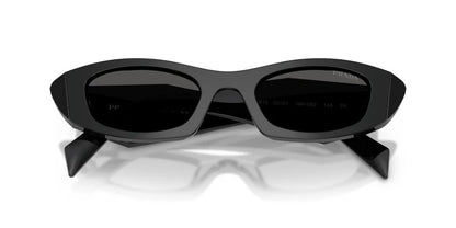 Prada PR B16S 16K08Z Sunglasses 50mm Black / Dark Grey Solid Lens