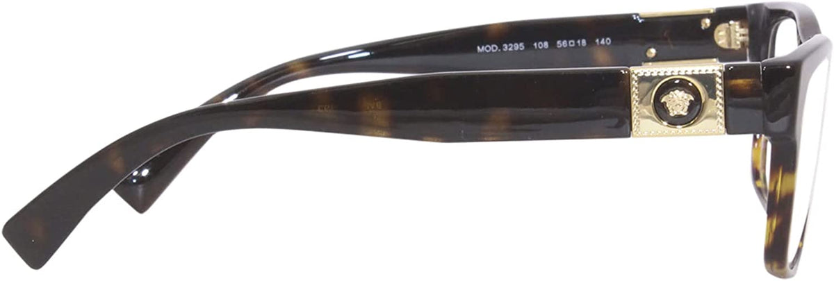 Versace Eyeglasses VE3295 108 56mm Brown Havana / Demo Lens