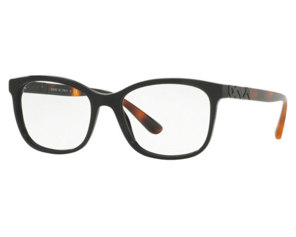 Burberry BE2242 3001 Eyeglasses 53mm Black / Clear Demo Lens