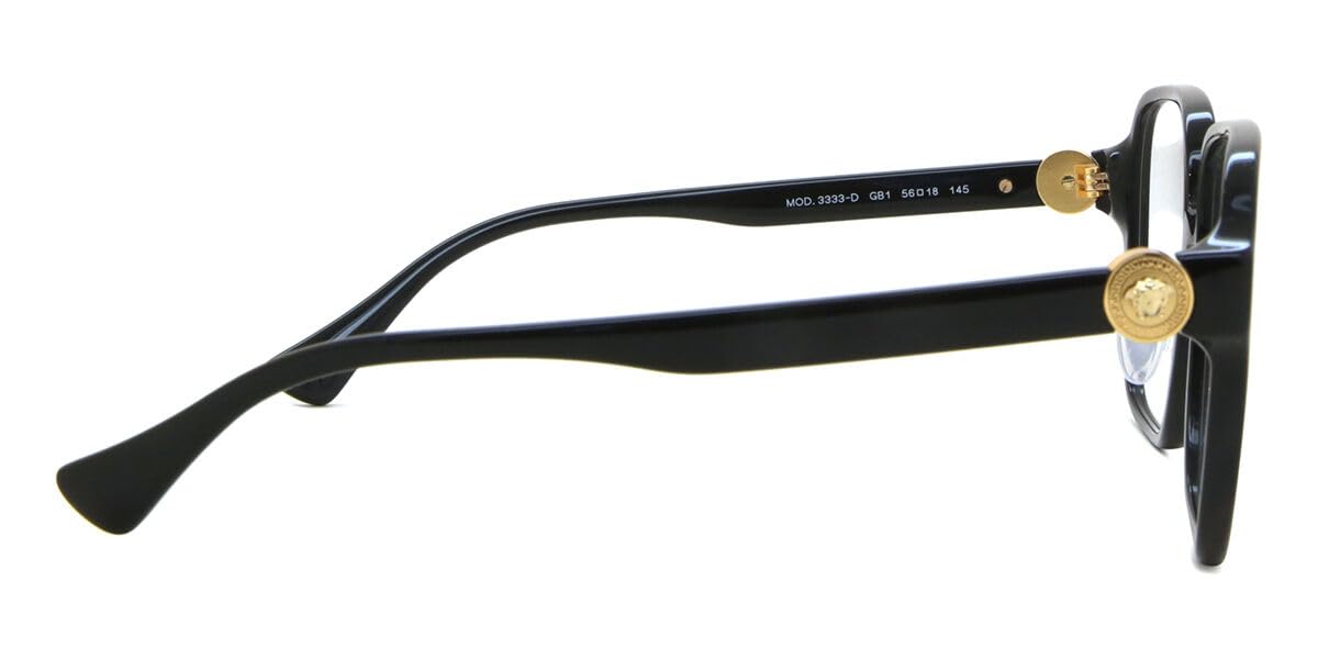 Versace Eyeglasses VE3333D GB1 56mm Black / Demo Lens