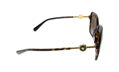 Versace Sunglasses VE4396F 10813 58mm Havana / Brown Gradient Lens