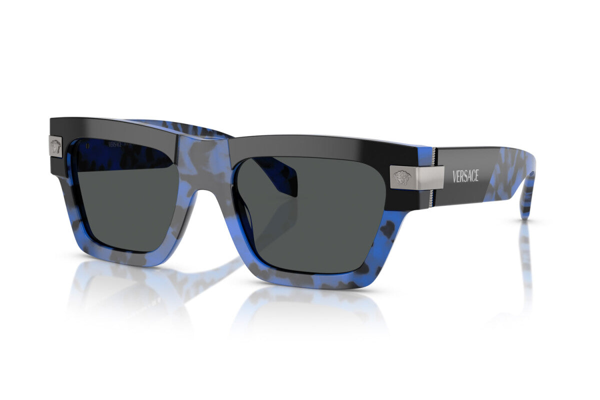 Versace Sunglasses VE4464 545887 52mm Havana Blue / Dark Grey Lens