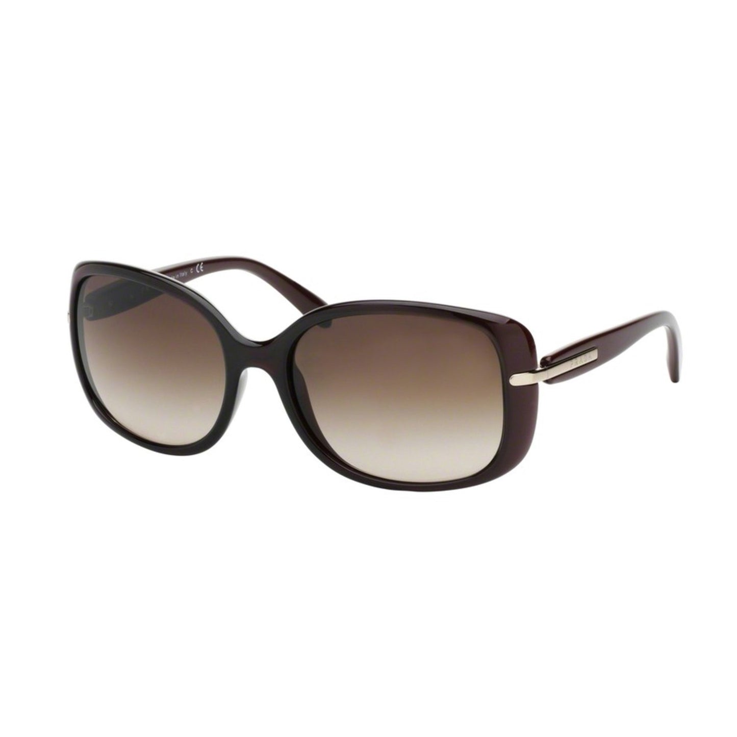 Prada Sunglasses PR08OS IAD6S1 57mm Bordeaux / Dark Red Brown Gradient Lens