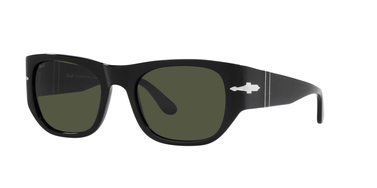 Persol Sunglasses PO3308S 95/31 54mm Black / Green Lens