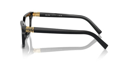 Miu Miu MU07XV 16K101 Eyeglasses 53mm Black / Clear Demo Lens
