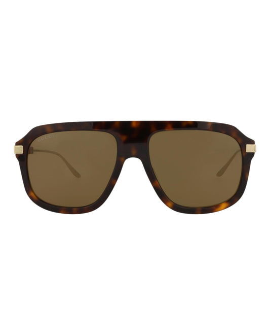 Gucci Sunglasses GG1309/S 006 57mm Havana Gold / Brown Lens