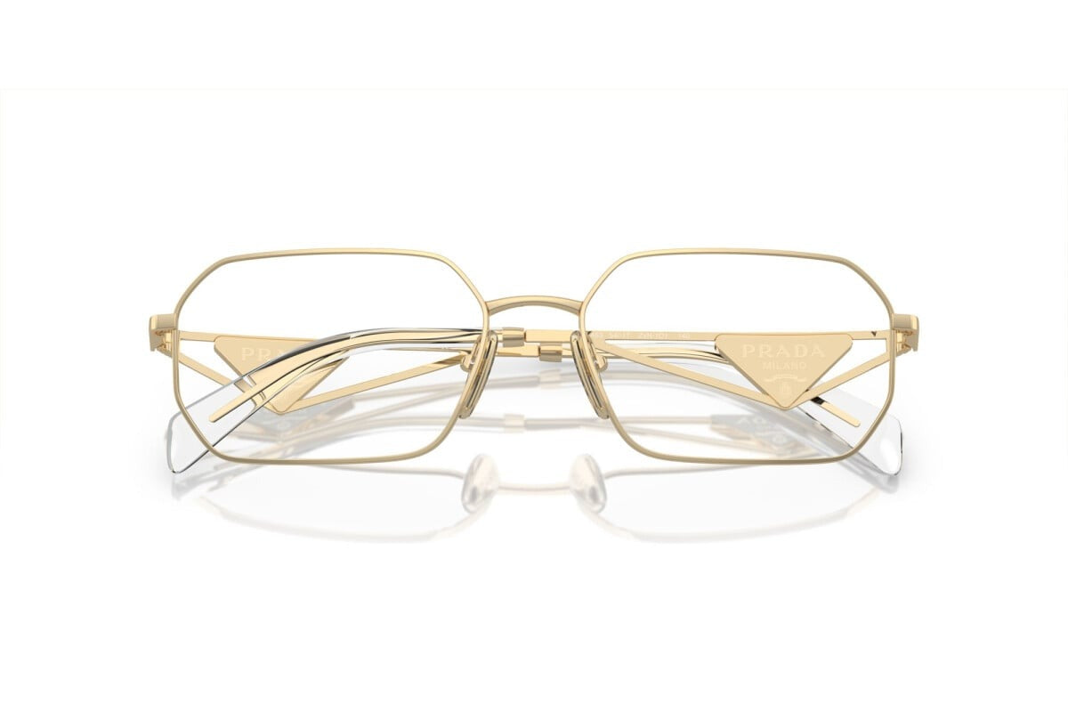 Prada Eyeglasses PRA 53V ZVN 1O1 54mm Pale Gold / Demo Lens