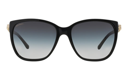 Bvlgari BV8136B 5018G Sunglasses 57mm Black / Grey Gradient Lens