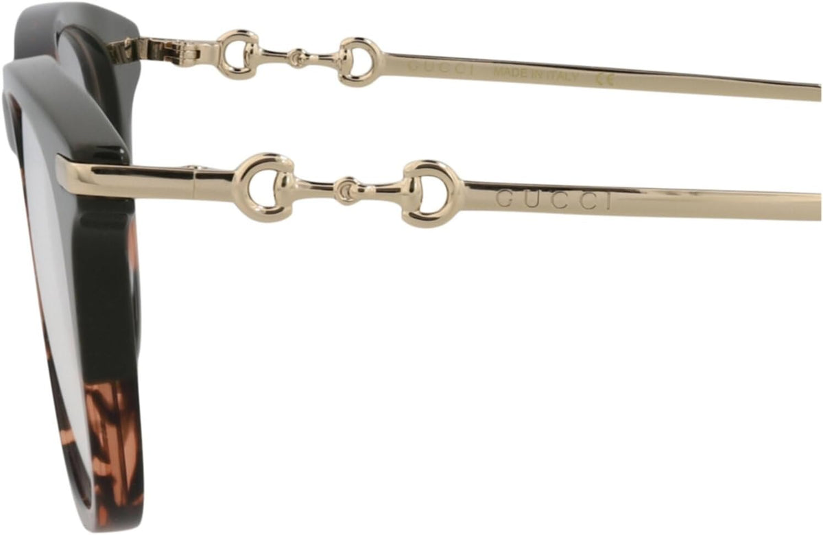 Gucci GG0919O 003 Eyeglasses 50mm Havana Gold / Clear Demo Lens