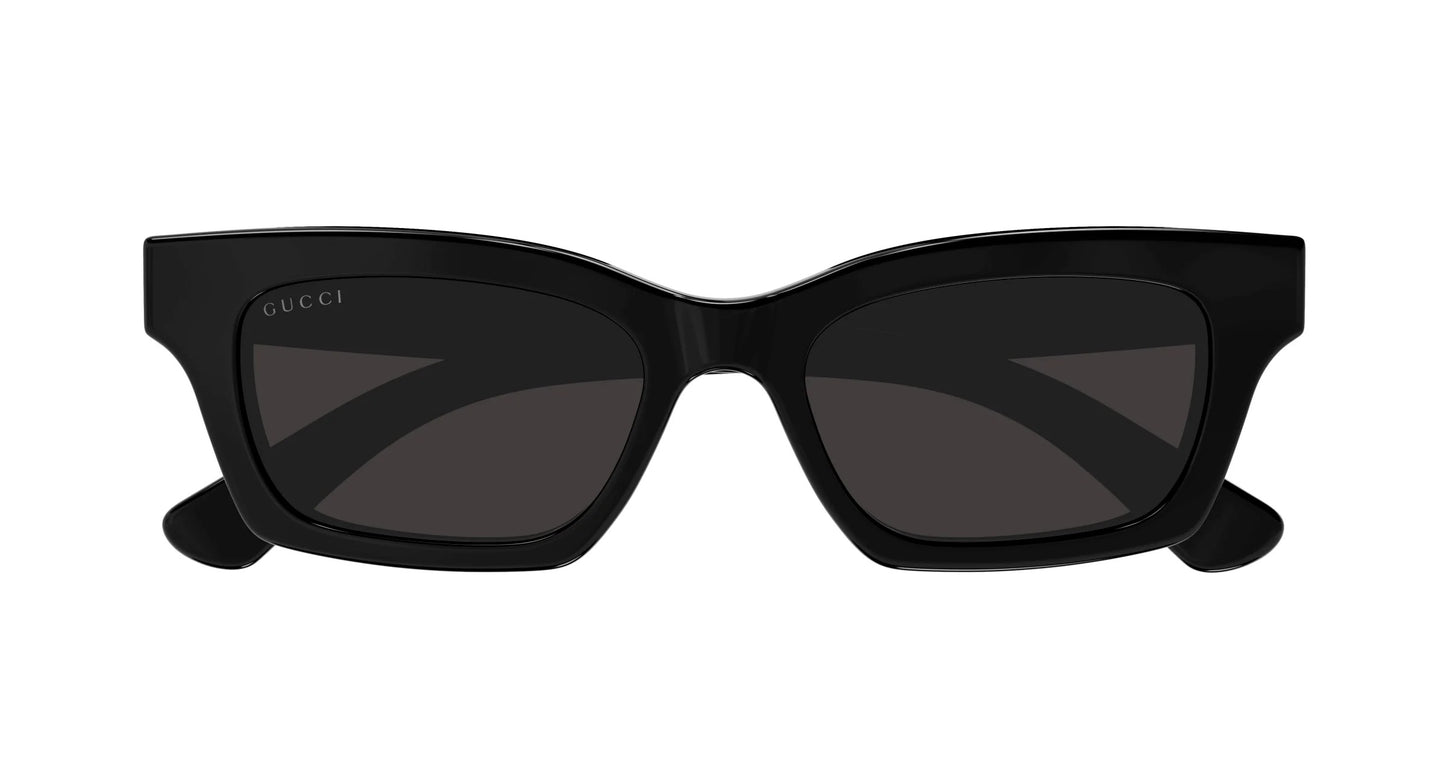 Gucci GG1790S 001 Square Sunglasses 51mm Black / Grey Solid Lens