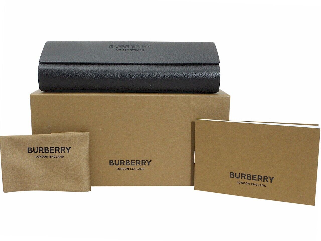 Burberry BE2410 4121 Eyeglasses 53mm Black on Vintage Check / Clear Demo Lens