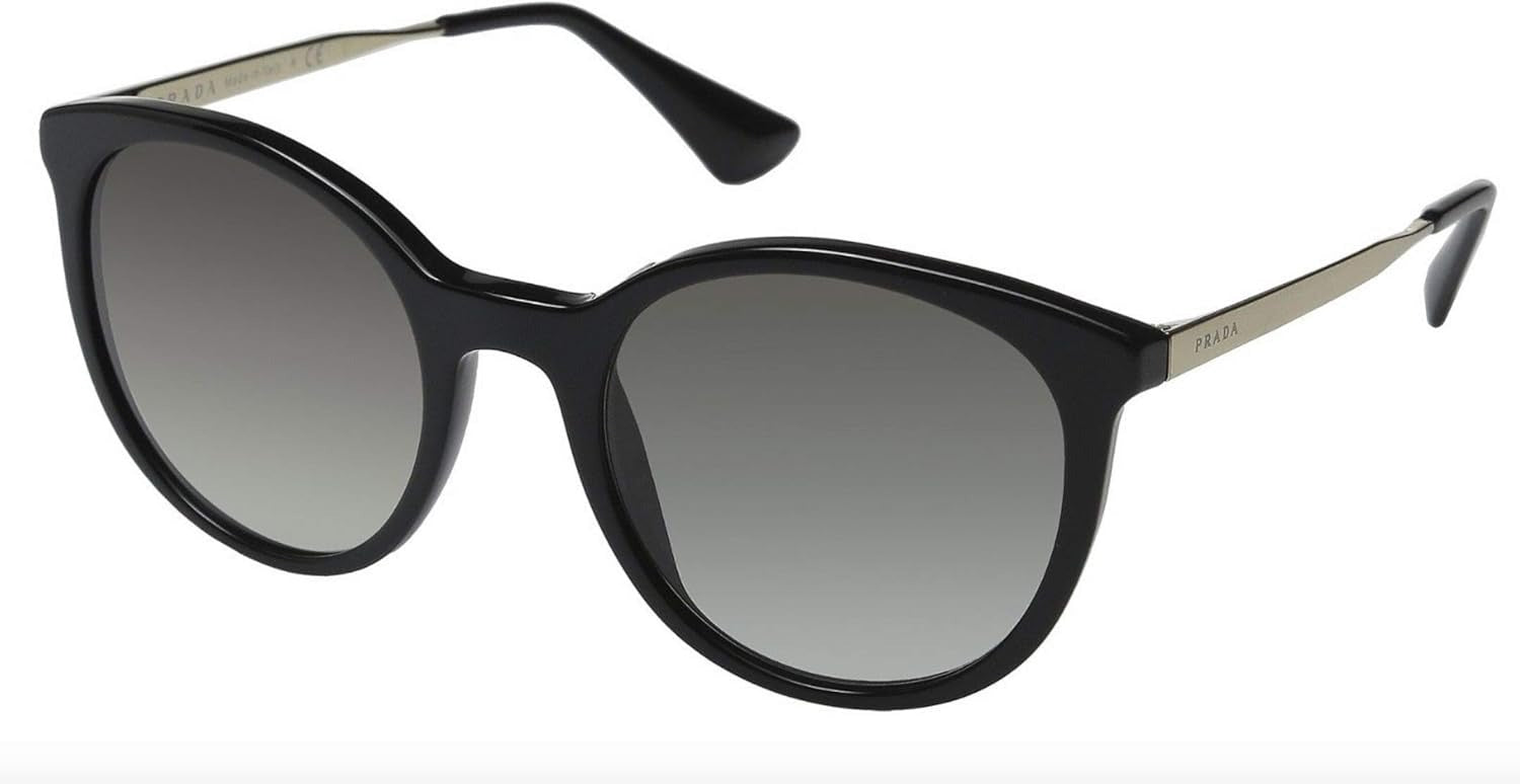 Prada PR17SS 1AB0A7 Sunglasses 53mm Black / Grey Gradient Lens