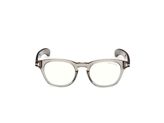 Tom Ford Eyeglasses FT5976-B 093 47mm Shiny Light Green / Blue filter Lens