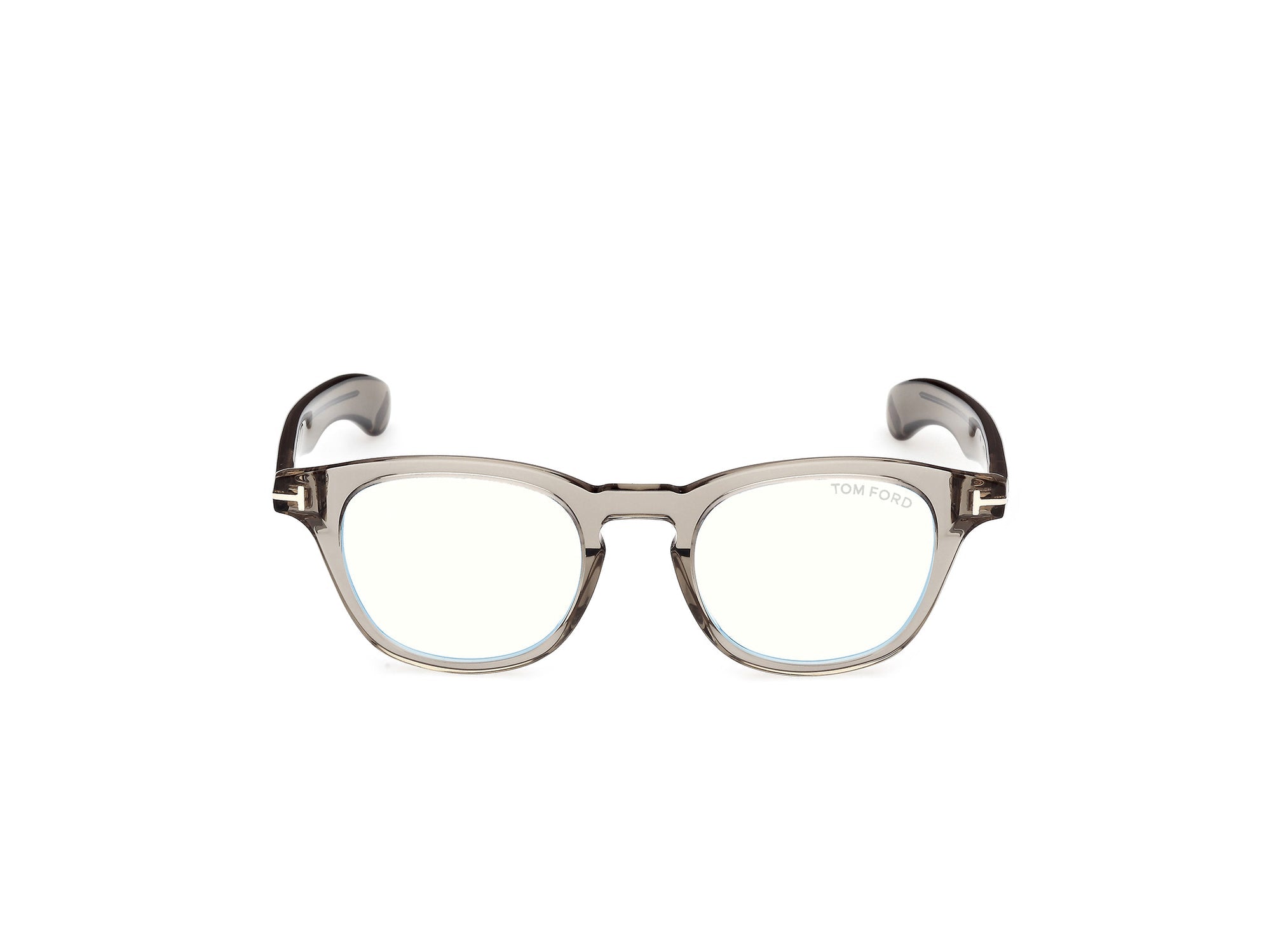 Tom Ford Eyeglasses FT5976-B 093 47mm Shiny Light Green / Blue filter Lens