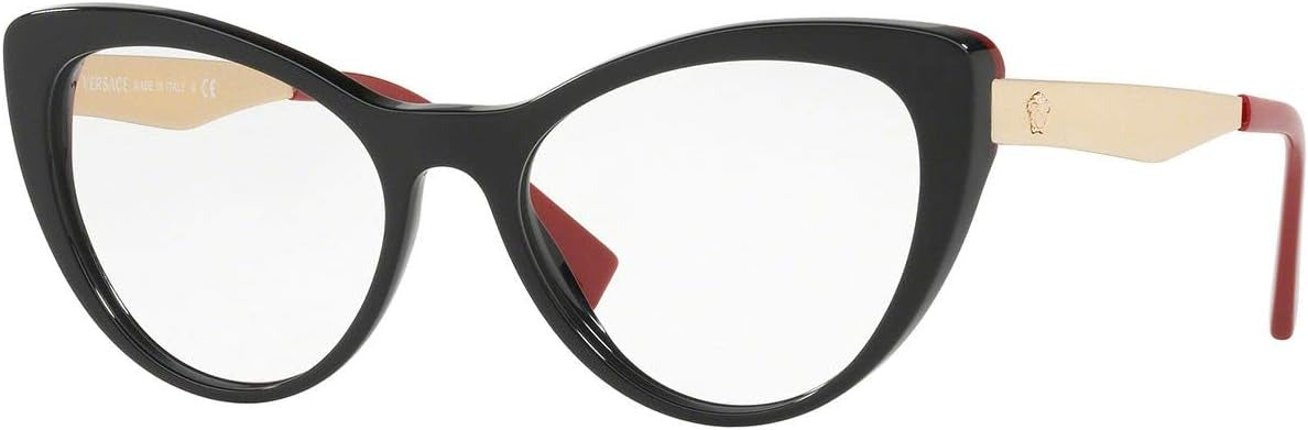 Versace Eyeglasses VE3244 5239 53mm Black / Demo Lens