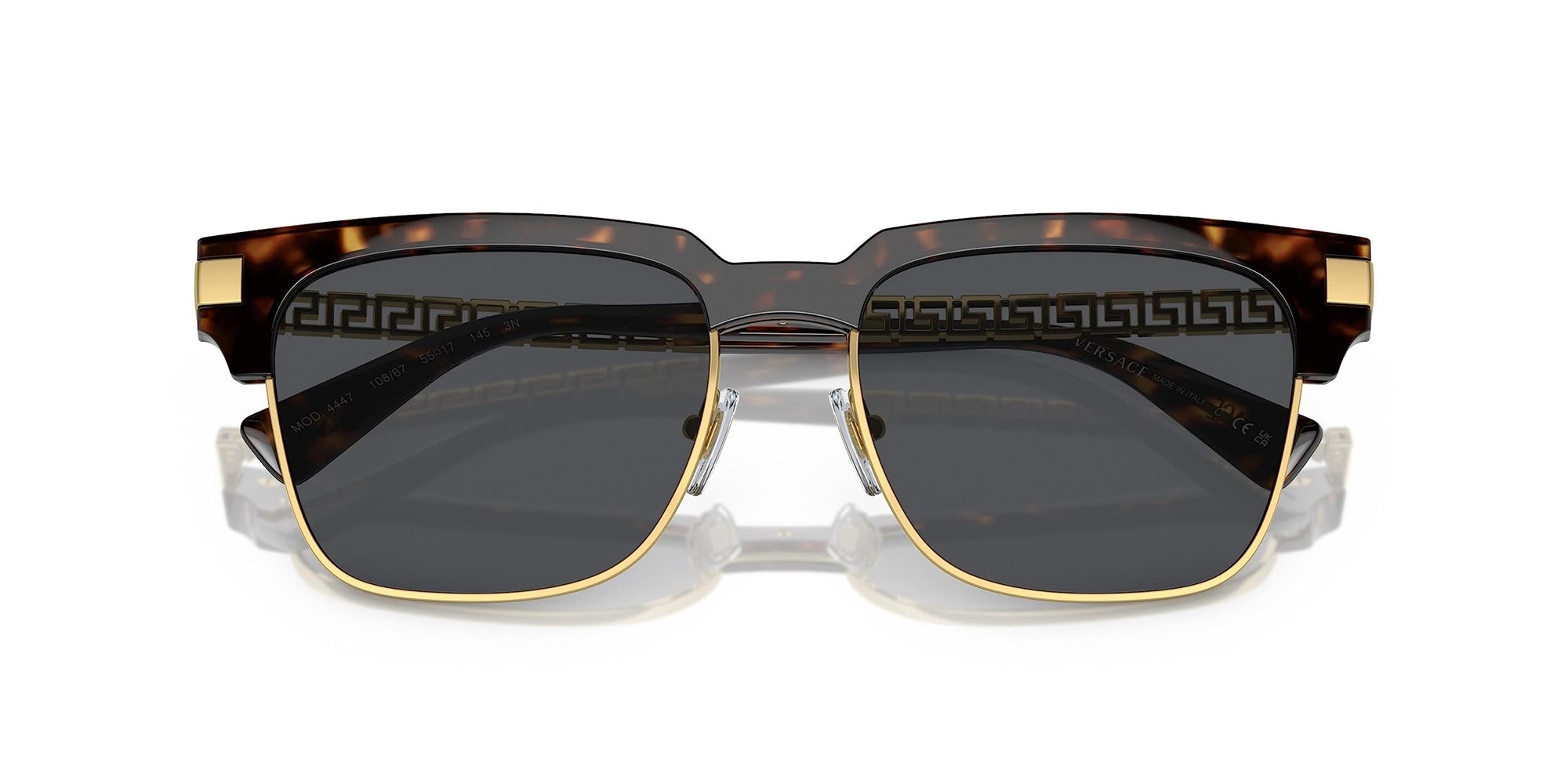 Versace Sunglasses VE4447 108/87 55mm Havana / Dark Grey Lens