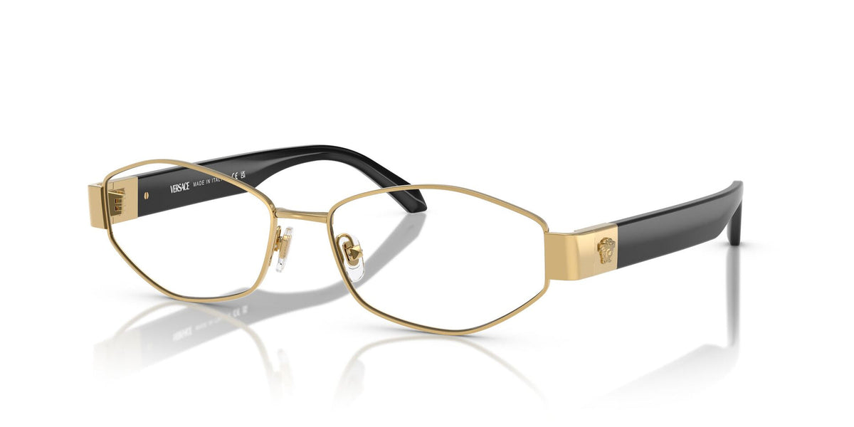 Versace Eyeglasses VE1298 1002 55mm Gold / Demo Lens