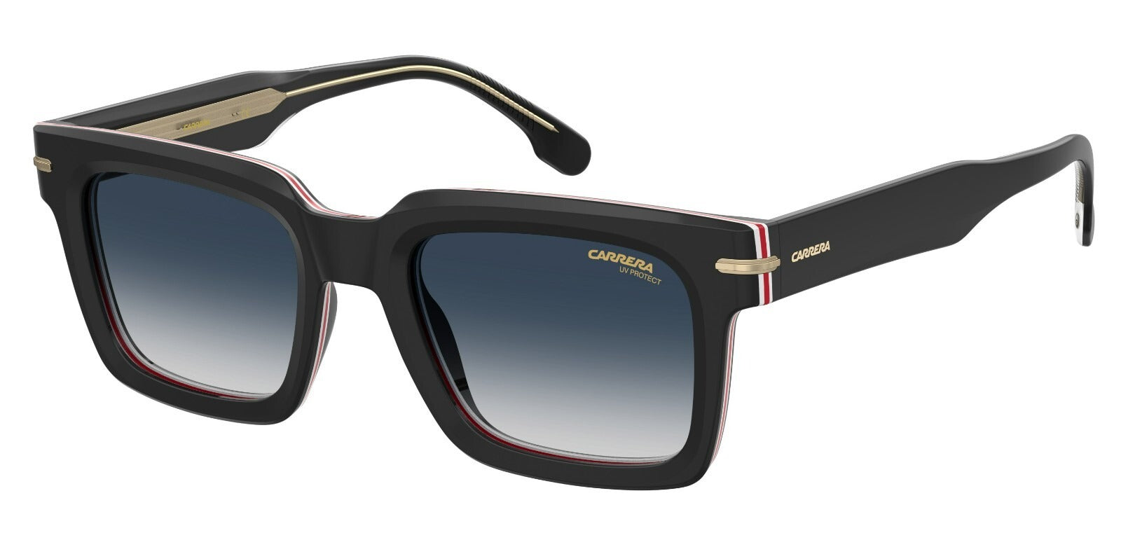 Carrera 316/S M4P/08 Sunglasses 52mm Stripes Black / Dark Blue Gradient Lens
