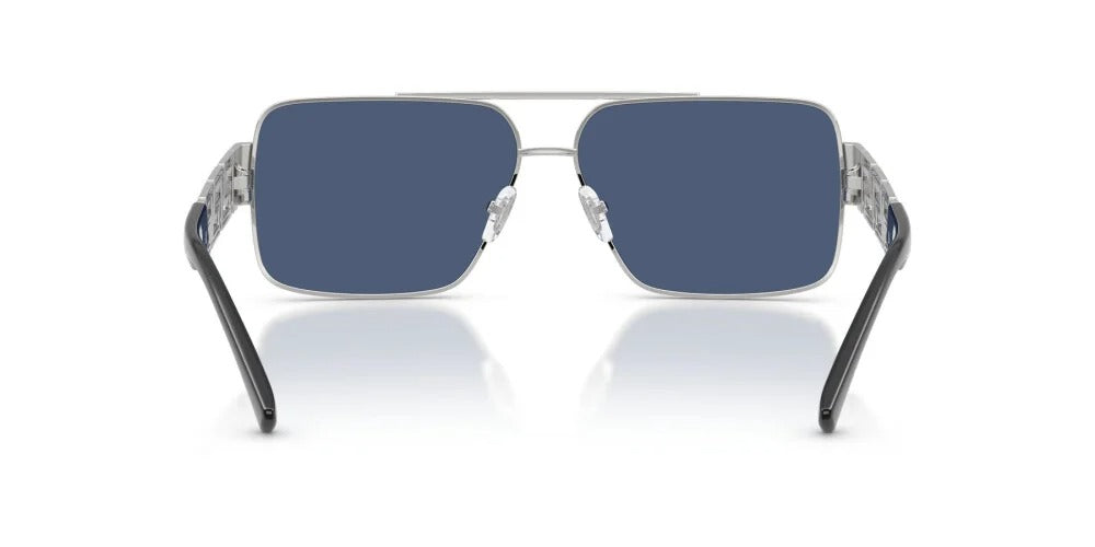 Versace Sunglasses VE2290 100180 61mm Silver / Dark Blue Lens