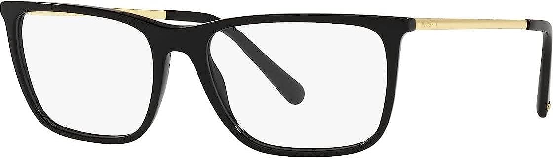 Versace Eyeglasses VE3301 GB1 56mm Black / Demo Lens