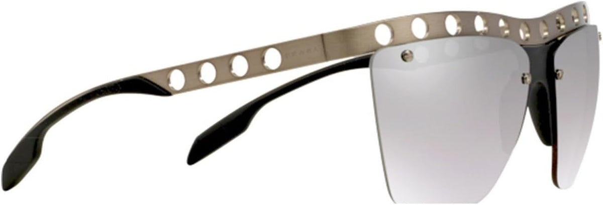Prada PR53RS TWD1A0 Sunglasses 62mm Brushed Steel / Grey Mirror Silver Lens
