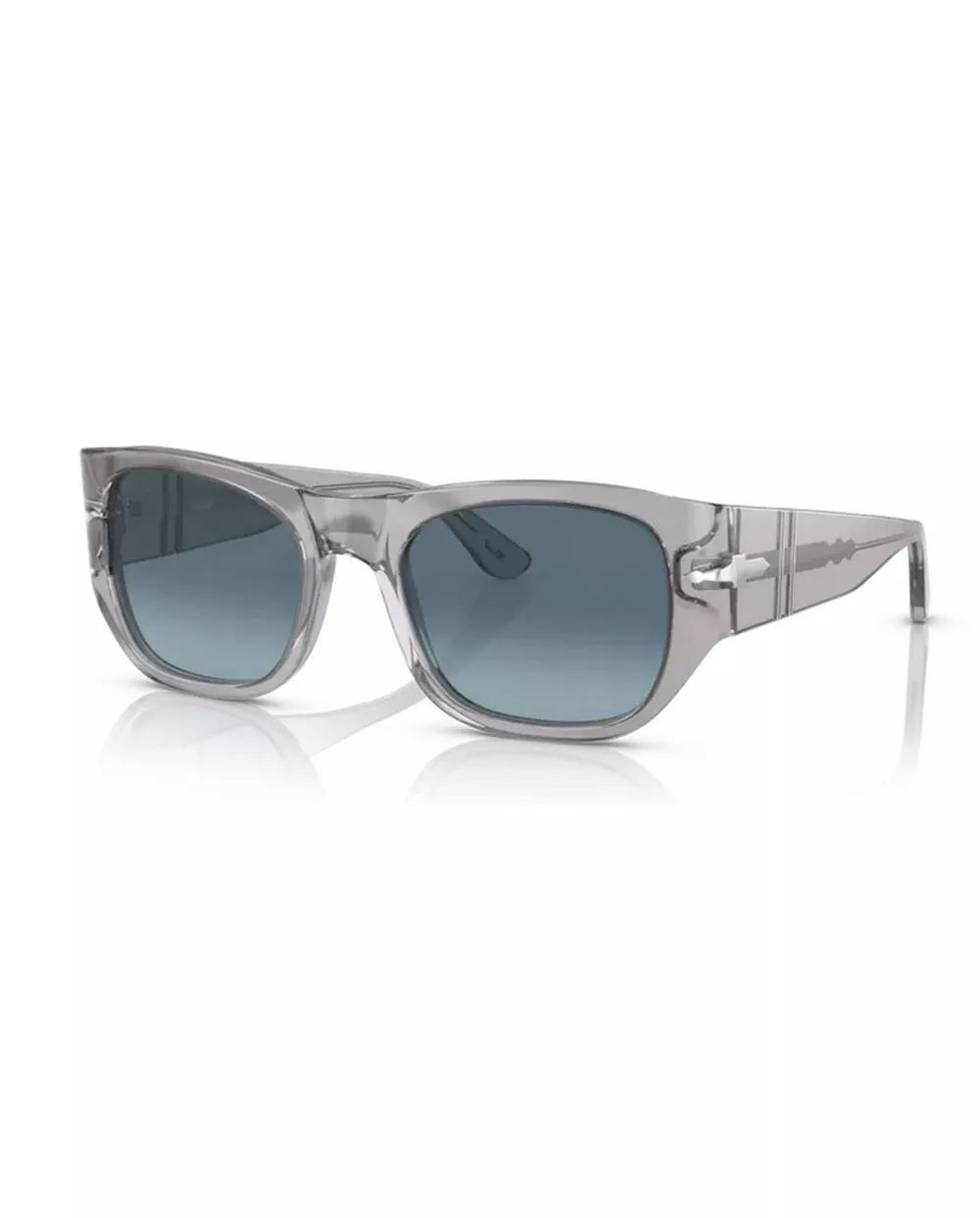 Persol Sunglasses PO3308S 309Q8 51mm Transparent Grey / Azure Gradient Blue Lens