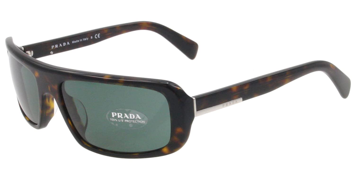 Prada Sunglasses PR03OA 2AU3O1 59mm Havana / Green Lens