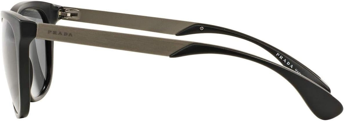 Prada Sunglasses PR04SS 1BO1A1 57mm Matte Black / Dark Grey Lens