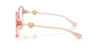 Versace VE3386D 5533 Eyeglasses 55mm Transparent Pink / Clear Demo Lens