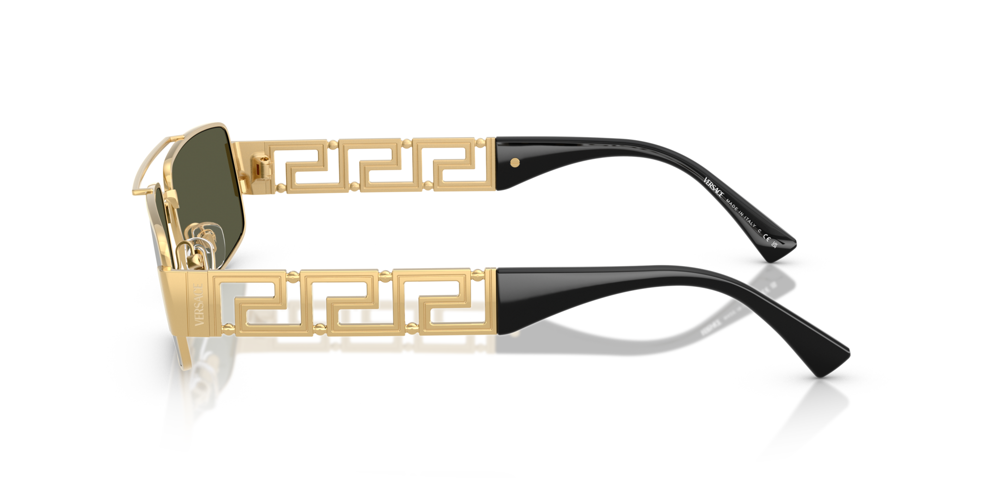 Versace Sunglasses VE2257 100230 60mm Gold / Green Mirror Silver Lens