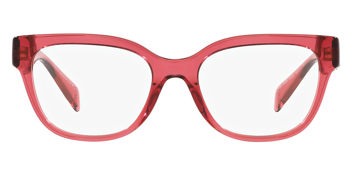 Versace Eyeglasses VE3338 5409 52mm Transparent Red / Demo Lens