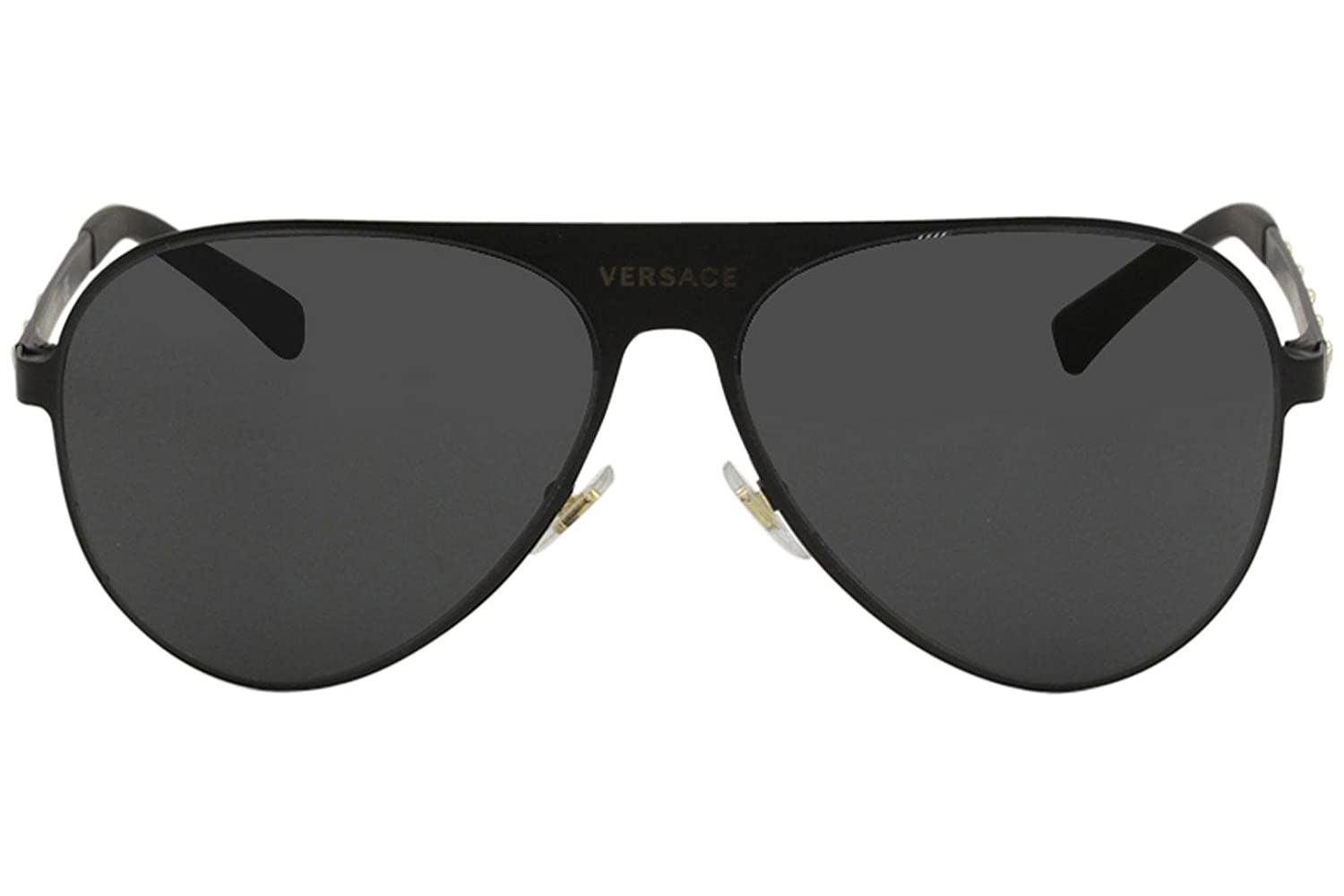 VERSACE Pilot Sunglasses VE2189 1425/87 59mm Matte Black / Grey Lens