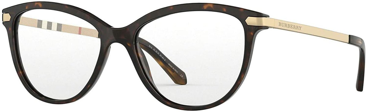 Burberry Eyeglasses BE2280 3002 52mm Dark Havana / Demo Lens