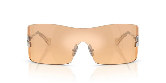 Miu Miu MU B53S 1BC80Y Sunglasses Silver / Orange Silver Gradient Mirror Lens