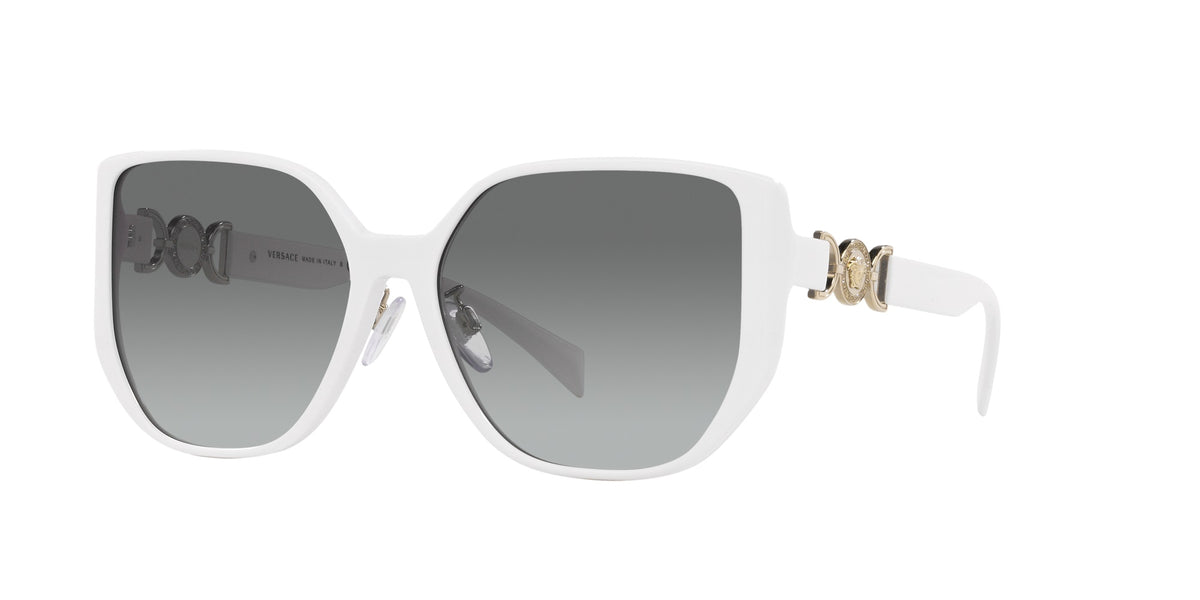 Versace Sunglasses VE4449D 31411 58mm White / Grey Gradient Lens