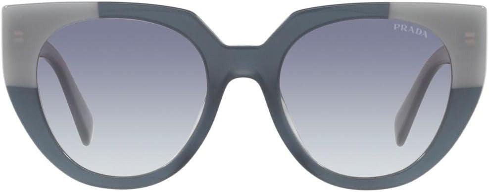 Prada PR14WS 07Q409 Sunglasses 52mm Opal Astral / Clear Blue Gradient Lens