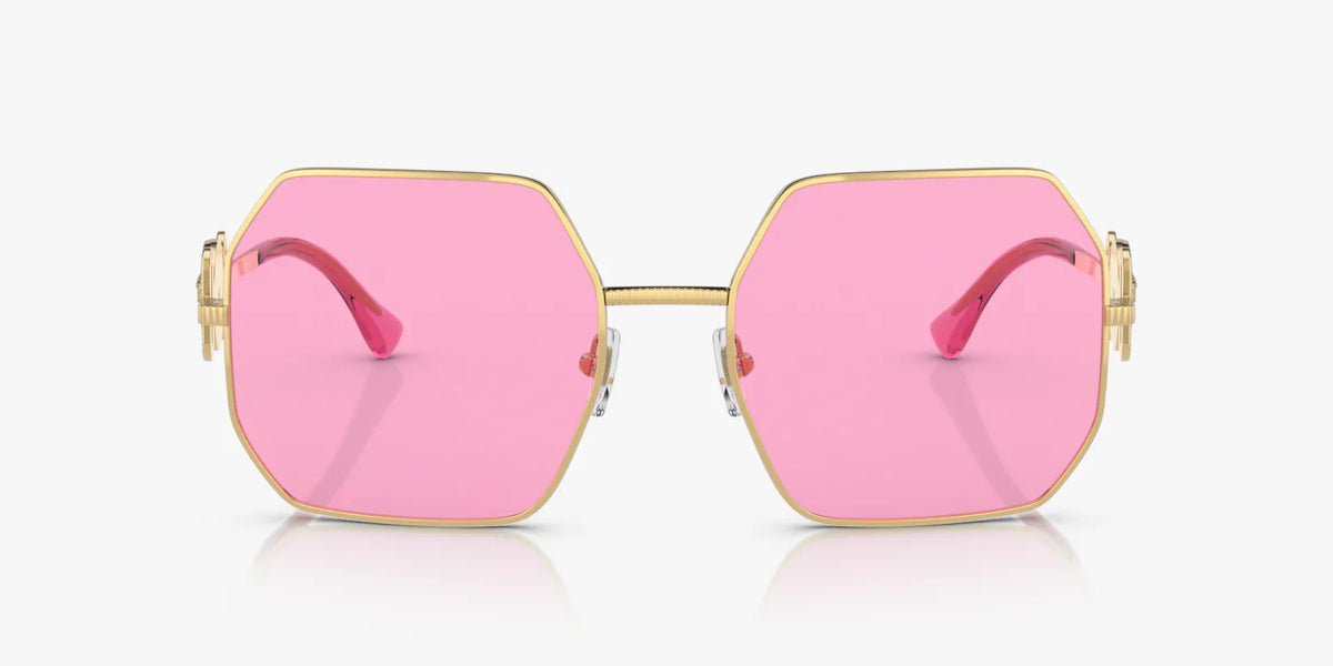 Versace Sunglasses VE2248 10025 58mm Gold / Fuchsia Lens