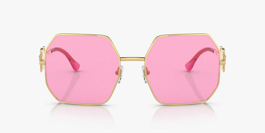 Versace Sunglasses VE2248 10025 58mm Gold / Fuchsia Lens