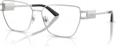 Versace VE1301 1000 Eyeglasses 55mm Silver / Demo Lens