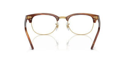 Ray-Ban RX5154 8375 Eyeglasses 51mm Striped Brown / Clear Demo Lens