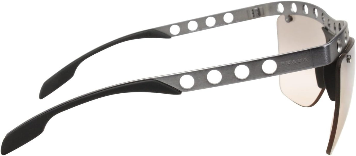 Prada PR53RS TWE1J1 Sunglasses 62mm Brushed Gunmetal / Lt Brown Silver Mirror