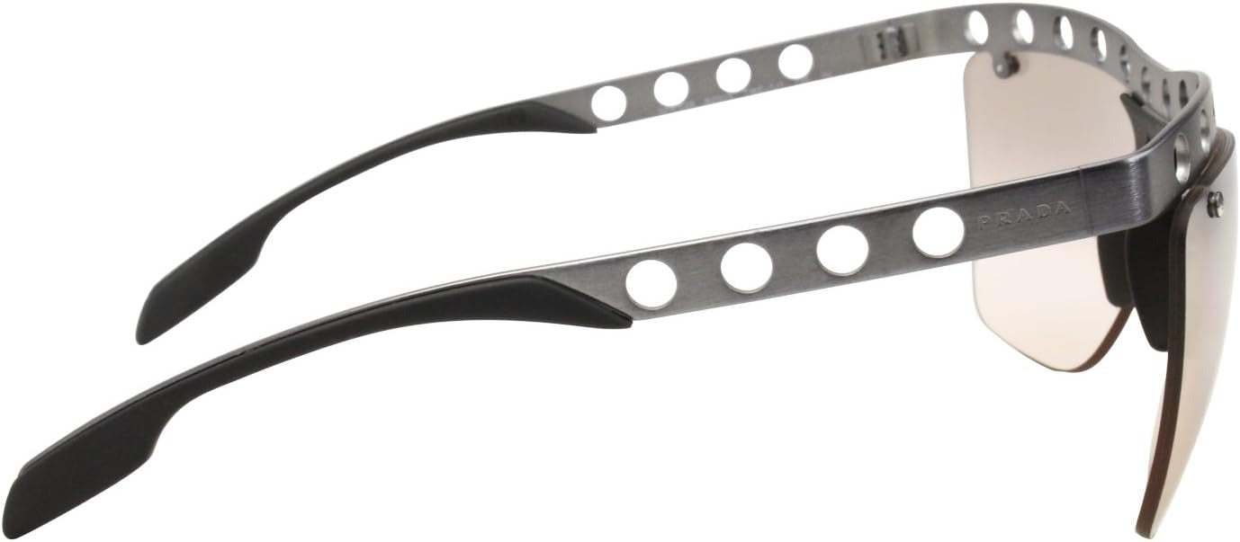 Prada PR53RS TWE1J1 Sunglasses 62mm Brushed Gunmetal / Lt Brown Silver Mirror