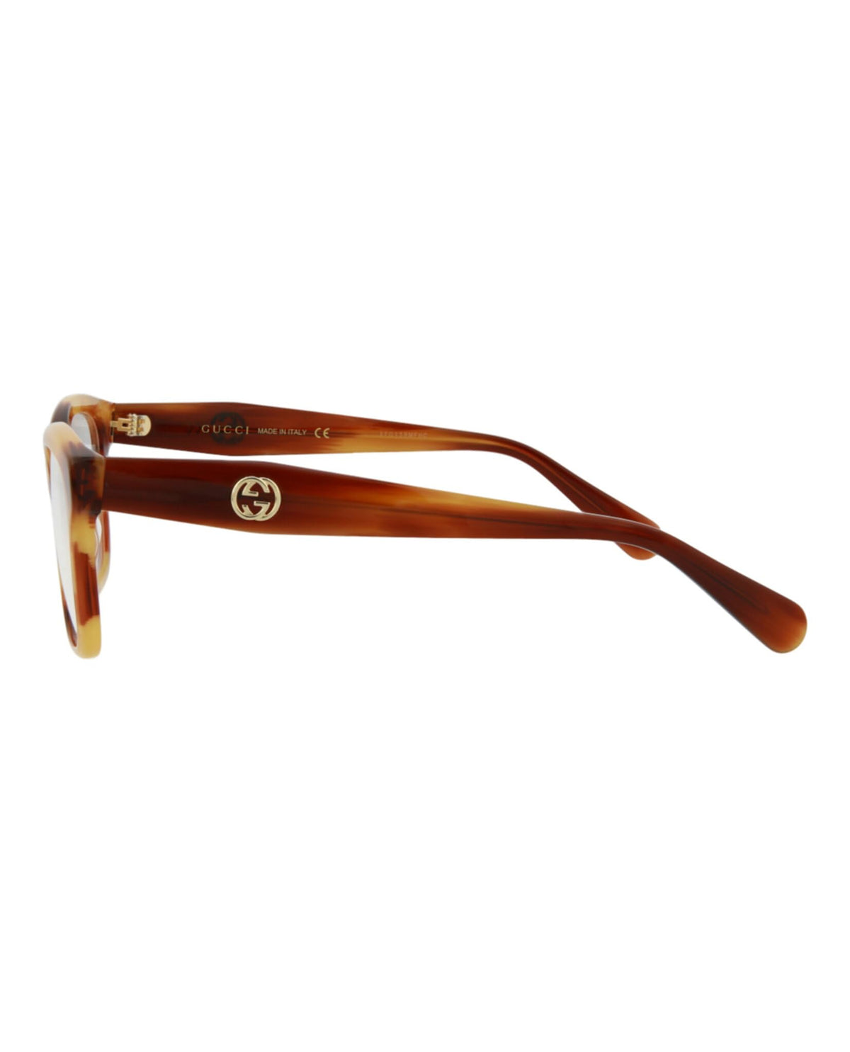 Gucci Eyeglasses GG0798O 006 55mm Havana / Demo Lens