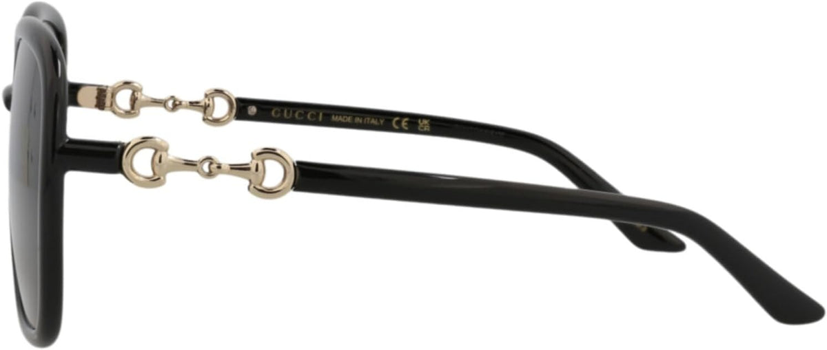 Gucci GG0893S 001 Sunglasses 57mm Black / Dark Grey Lens