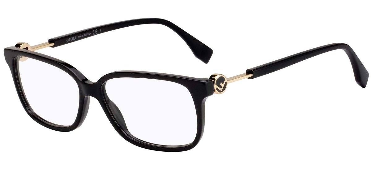 Fendi Eyeglasses FF0394 0807 54mm Black / Demo Lens