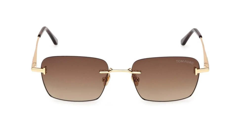 Tom Ford Jake-02 Sunglasses FT1354 30F 54mm Gold / Dark Brown Gradient Lens