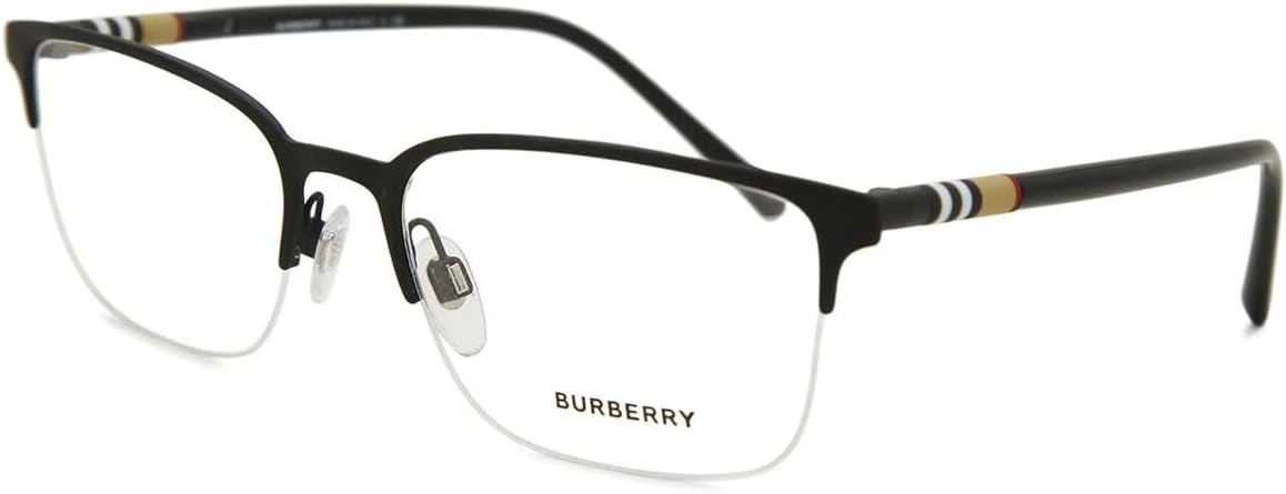 Burberry BE1323 1213 Eyeglasses 54mm Black Rubber / Clear Demo Lens