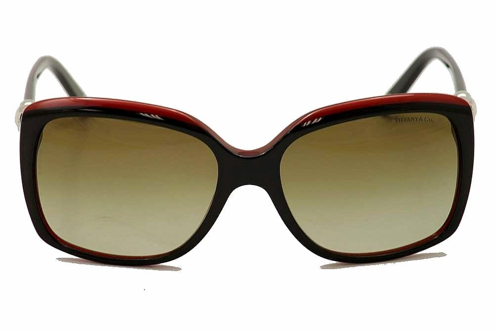 Tiffany & Co VINTAGE Sunglasses TF4076 8156/3M 58mm Black Red / Gradient Lens